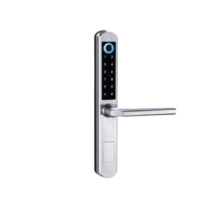 Khóa vân tay cửa nhôm KN05-S màu trắng dành cho cửa nhôm xingfa hệ 55 - 5 chức năng- App TTlock